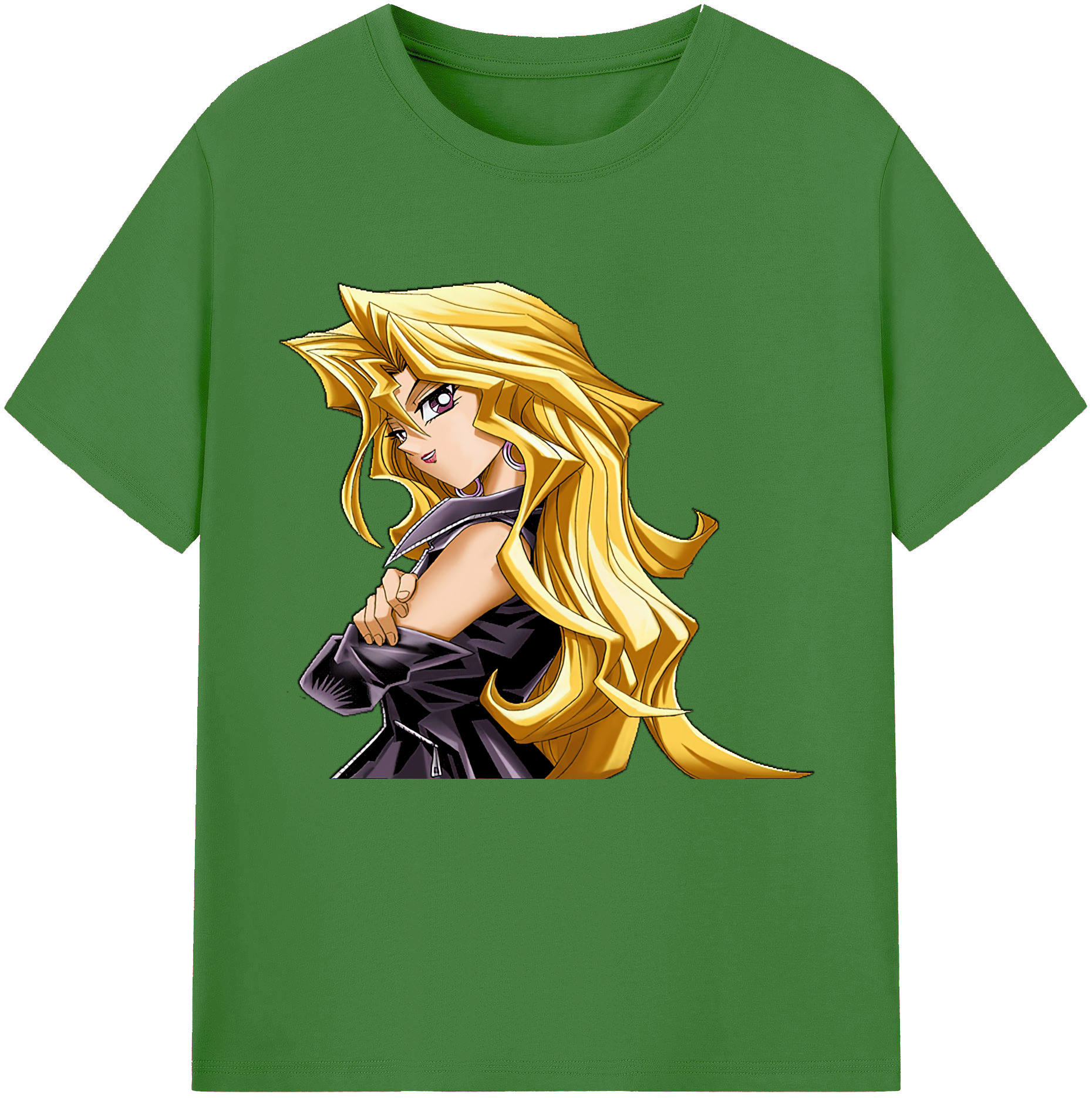 （画像用） 遊☆戯☆王 Yu-Gi-Oh! レディースカジュアルプリントTシャツ（綿100％）